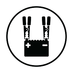 Image showing Car battery charge icon