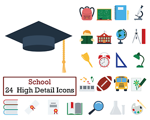 Image showing Set of 24 Education Icons