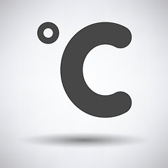 Image showing Celsius degree icon 