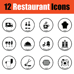 Image showing Restaurant icon set