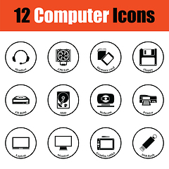 Image showing Set of computer icons