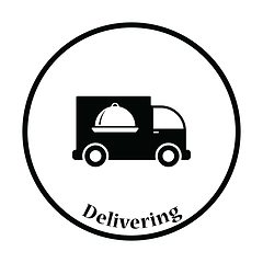 Image showing Delivering car icon