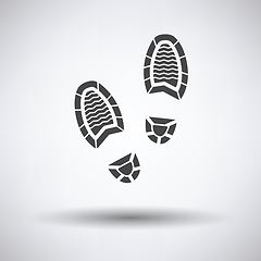 Image showing Man footprint icon