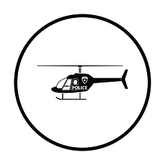 Image showing Police helicopter icon