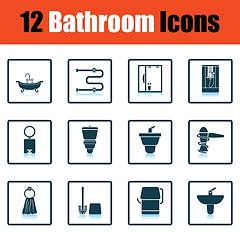 Image showing Bathroom icon set