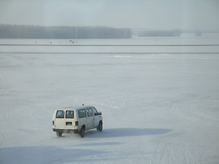 Image showing truck on snow