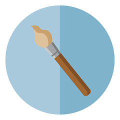 Image showing Paint brush for painting vector or color illustration