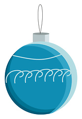 Image showing Ornament to decorate Christmas tree vector or color illustration