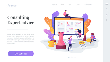 Image showing Consulting landing page template.