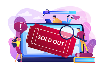 Image showing Sold-out event concept vector illustration.