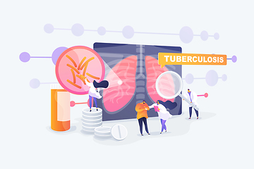 Image showing Tuberculosis concept vector illustration