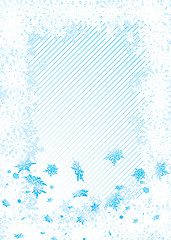 Image showing snowflake fall copyspace
