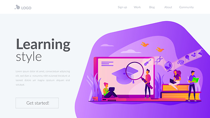 Image showing Learning landing page template