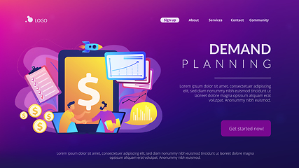 Image showing Demand planning concept landing page.