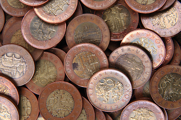 Image showing czech money background