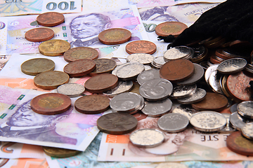 Image showing czech money background