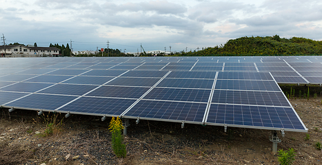 Image showing Solar power panel station