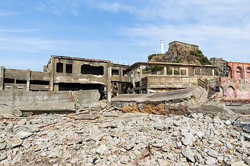 Image showing Abandoned island in nagasaki city