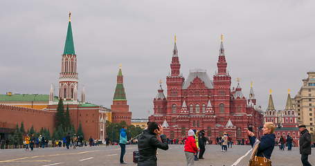 Image showing Moscow Red square, History Museum in Russia