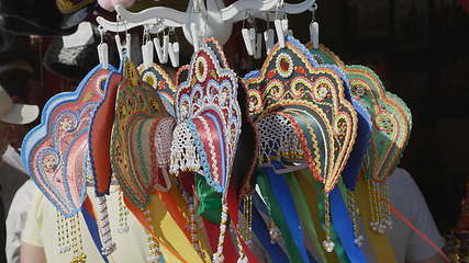 Image showing Fair in Moscow, souvenirs, Kokoshnik., Russia