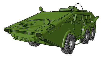 Image showing Powerful vehicle vector or color illustration