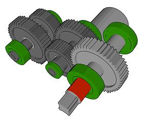 Image showing Main purpose of bearing picture vector or color illustration