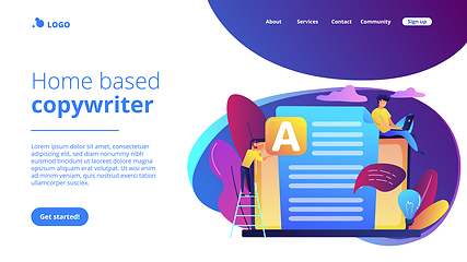 Image showing Copywriting concept landing page.