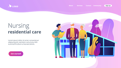 Image showing Nursing home concept landing page.