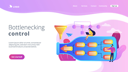 Image showing Bottleneck analysis concept landing page.