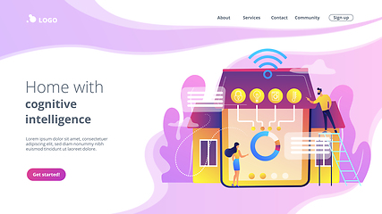 Image showing Smart home 2.0 concept landing page.