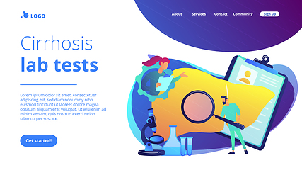 Image showing Cirrhosis concept landing page.