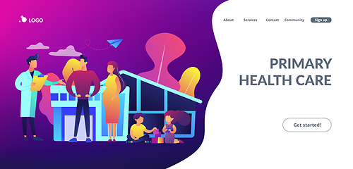 Image showing Family doctor concept landing page.