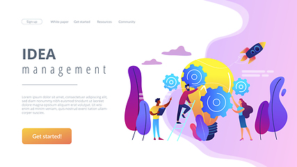 Image showing Idea management concept landing page.