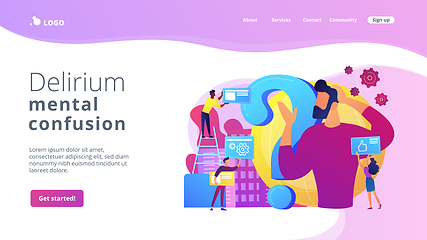 Image showing Confusion concept landing page