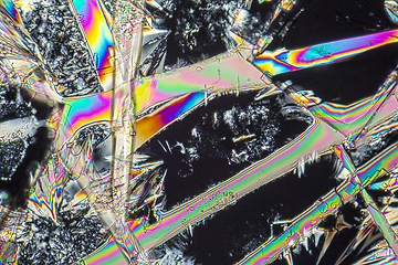 Image showing soda lye microcrystals