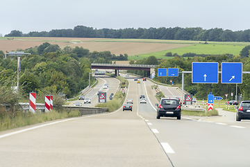 Image showing highway scenery in Southern Germany