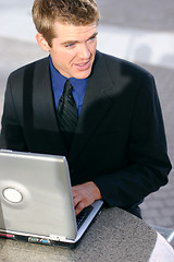 Image showing Businessman Laptop