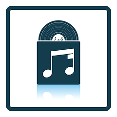 Image showing Vinyl record in envelope icon