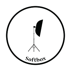 Image showing Icon of softbox light