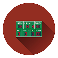 Image showing Baseball scoreboard icon