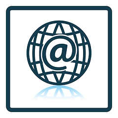 Image showing Global e-mail icon