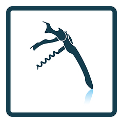 Image showing Waiter corkscrew icon