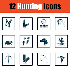 Image showing Hunting icon set