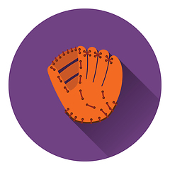 Image showing Baseball glove icon