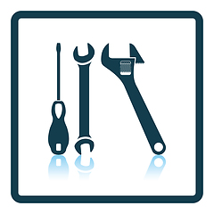 Image showing Wrench and screwdriver icon