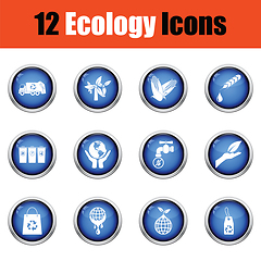 Image showing Ecology icon set. 