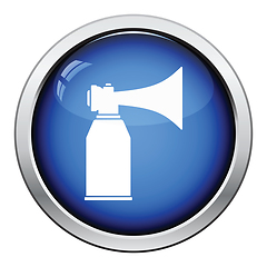 Image showing Football fans air horn aerosol icon