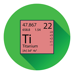 Image showing Icon of chemistry element