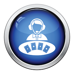 Image showing Casino dealer icon