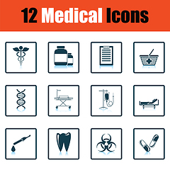 Image showing Medical icon set